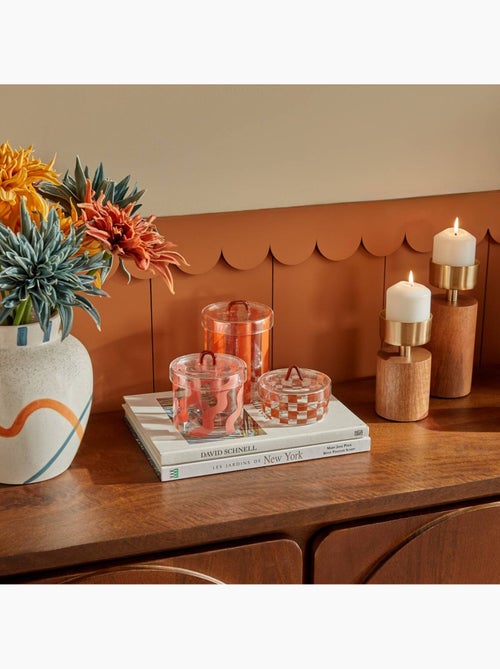 Lot de 3 boîtes déco rondes en verre HOMY - Kiabi