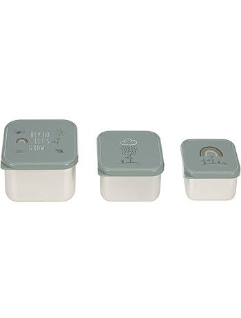 Lot de 3 boites gigognes en inox