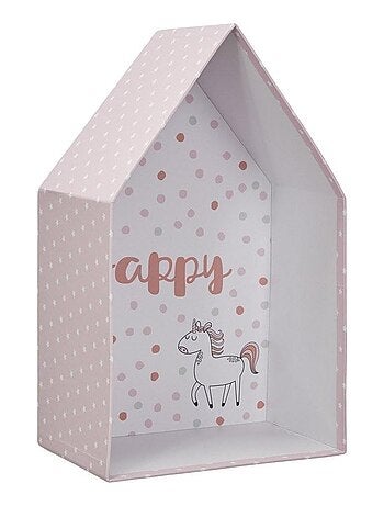 Lot de 3 boites gigognes Maison fille