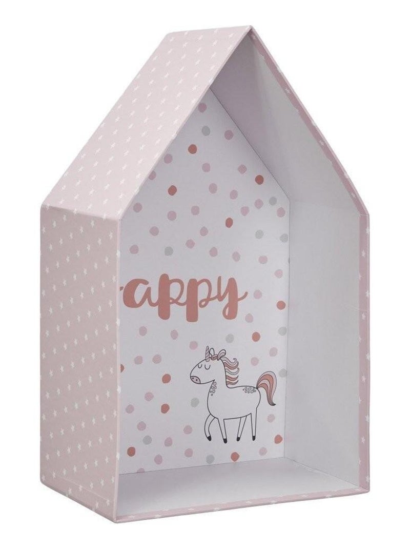 Lot de 3 boites gigognes Maison fille Rose - Kiabi