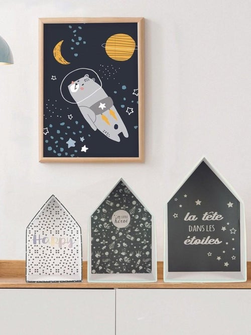 Lot de 3 boites gigognes Maison garçon - Kiabi