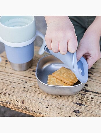 Lot de 3 boites repas inox micro-ondable - adventure