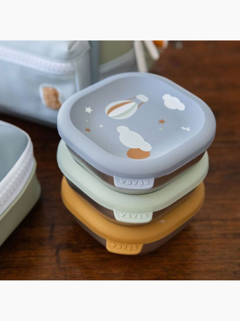Lot de 3 boites repas inox micro-ondable - adventure Multicolore - Kiabi