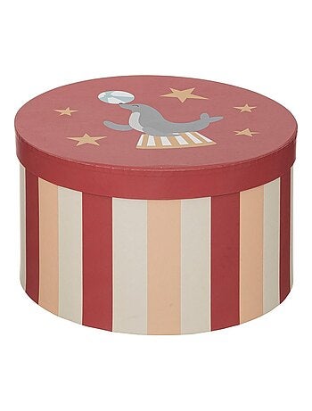 Lot de 3 boites rondes en papier Circus