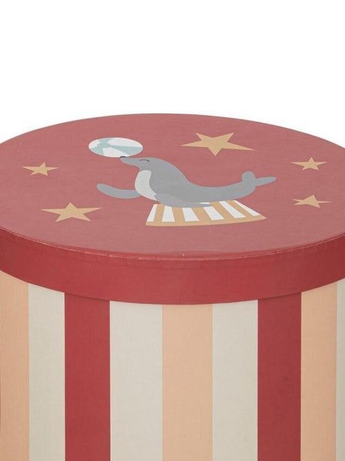 Lot de 3 boites rondes en papier Circus - Kiabi
