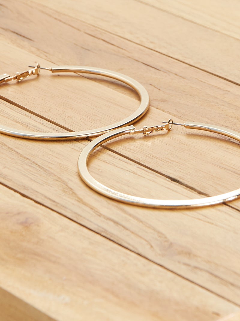 Lot de 3 boucles d'oreilles Beige - Kiabi