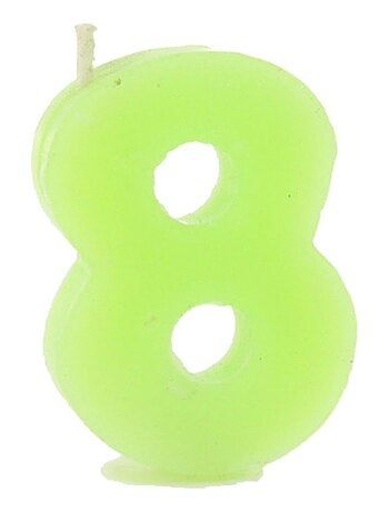 Lot de 3 bougies d'anniversaire de 0 à 9 - 8