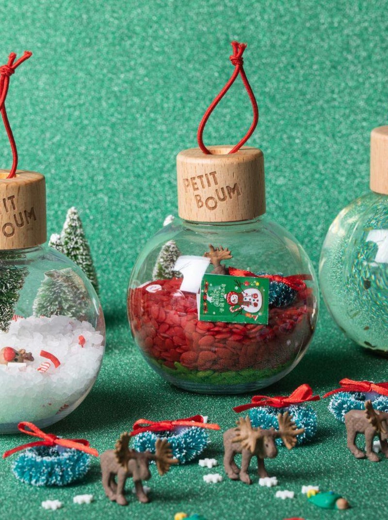 Lot de 3 boules de Noël sensorielles Christmas Rouge - Kiabi