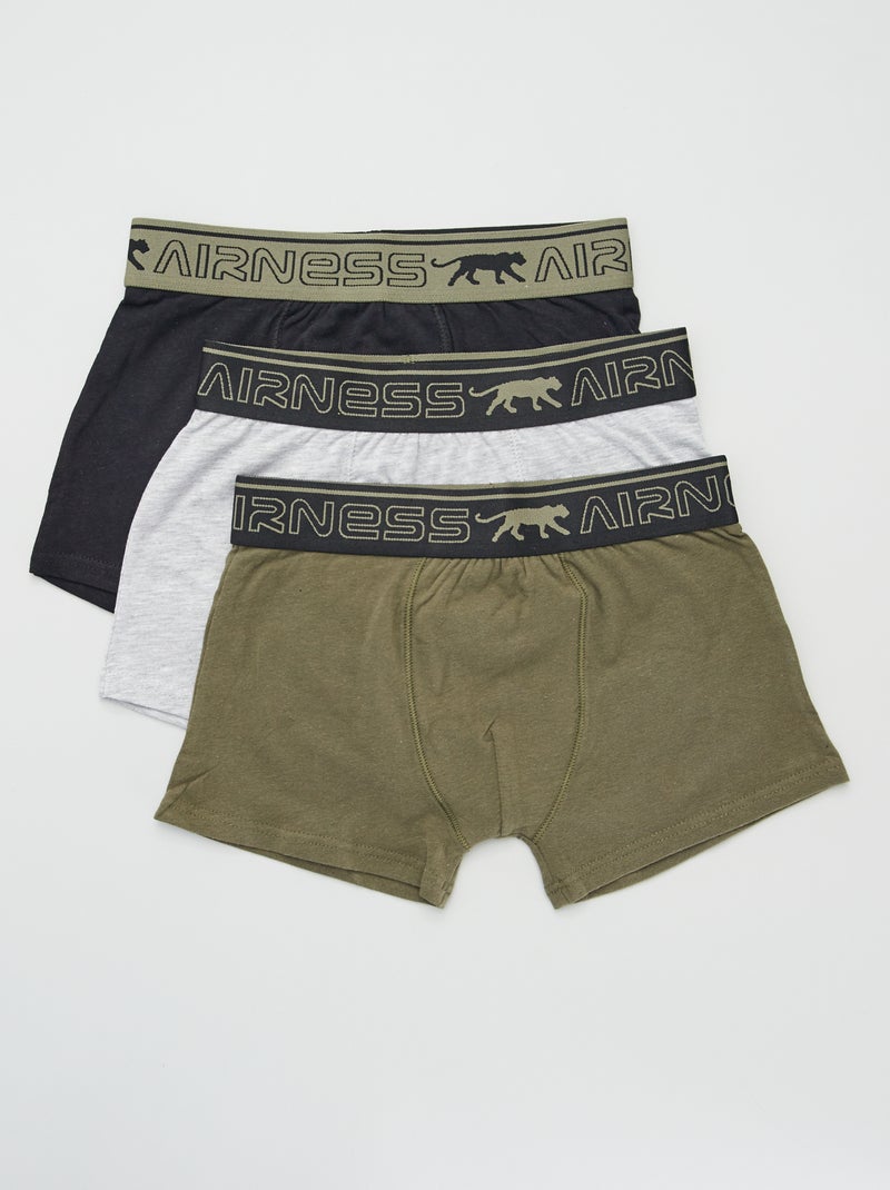 Lot de 3 boxers 'Airness' Noir - Kiabi