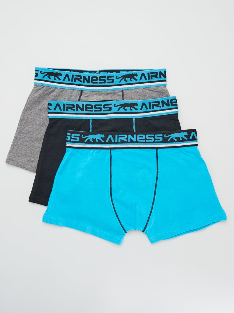 Lot de 3 boxers 'Airness' Noir - Kiabi