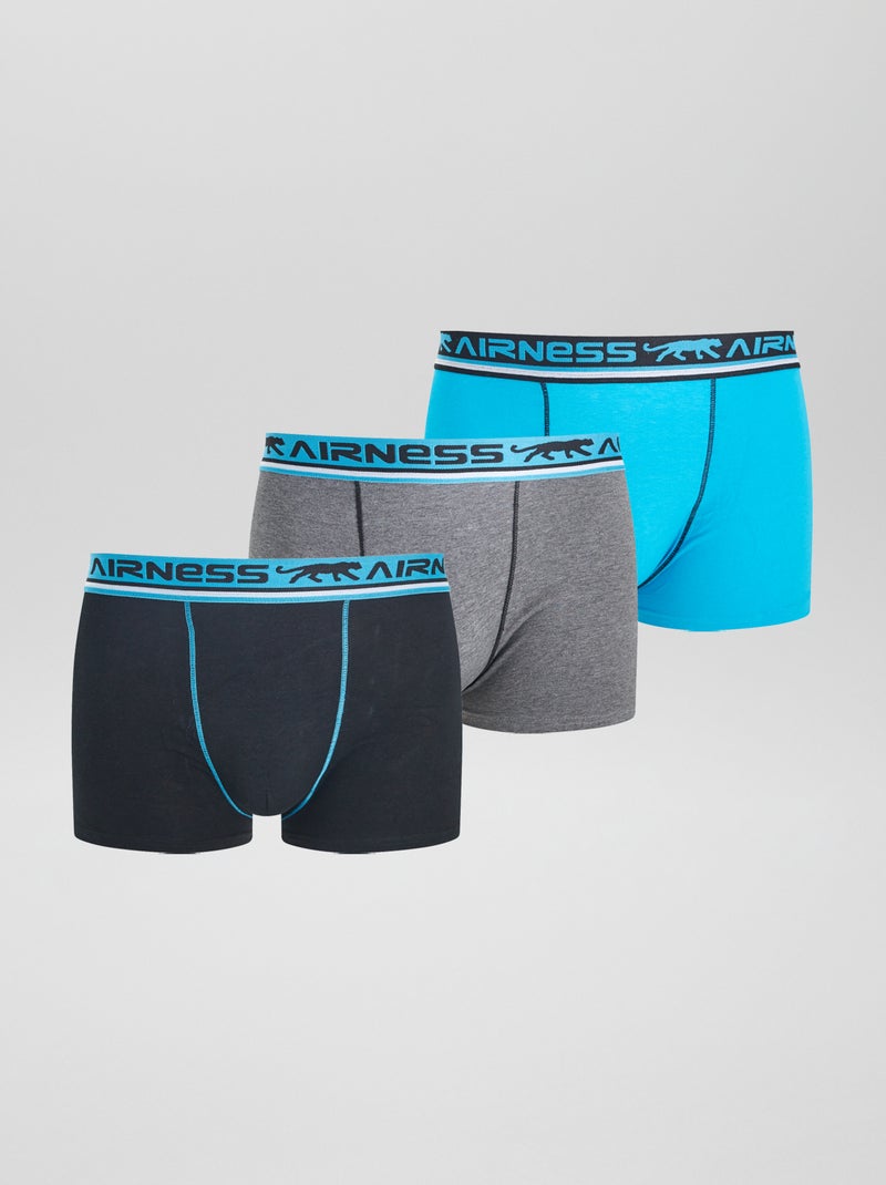 Lot de 3 boxers 'Airness' Noir - Kiabi