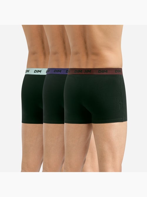 Lot de 3 boxers avec ceinture colorée Mix & Colors - Kiabi