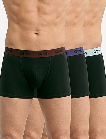 Lot de 3 boxers avec ceinture colorée Mix & Colors