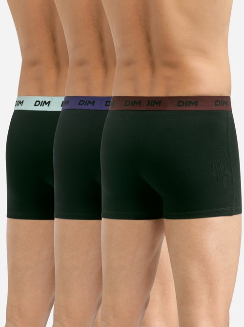 Lot de 3 boxers avec ceinture colorée Mix & Colors - Kiabi