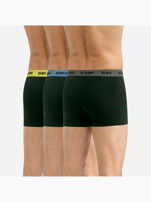 Lot de 3 boxers avec ceinture colorée Mix & Colors - Kiabi