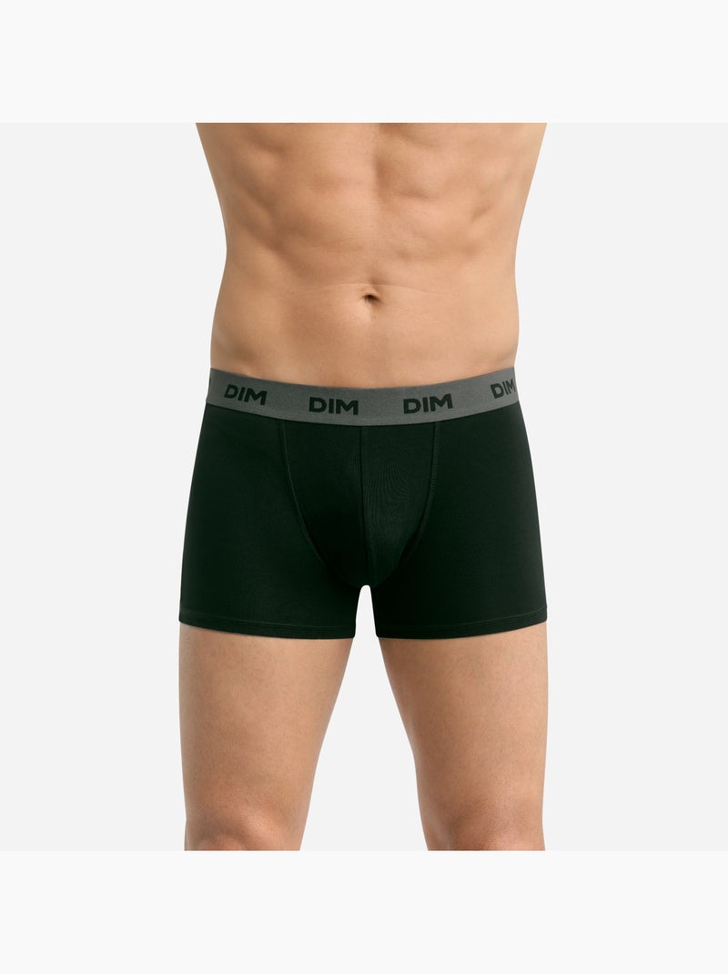 Lot de 3 boxers avec ceinture colorée Mix & Colors Gris chiné - Kiabi