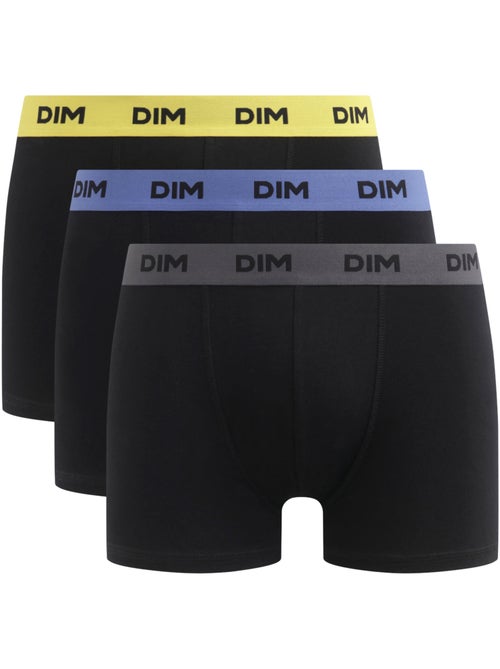 Lot de 3 boxers avec ceinture colorée Mix & Colors - Kiabi