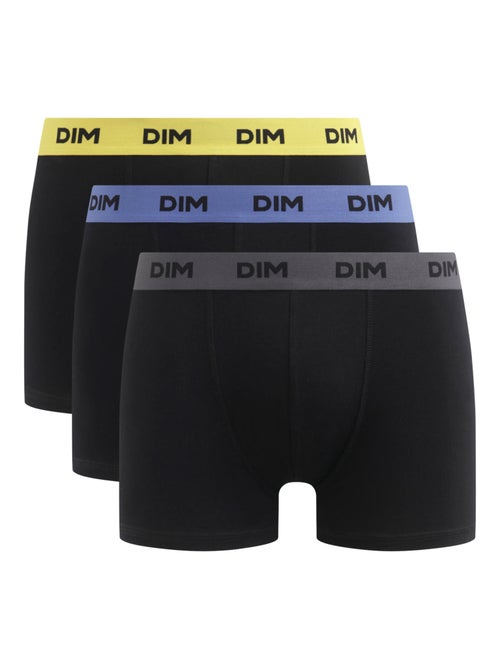 Lot de 3 boxers avec ceinture colorée Mix & Colors - Kiabi