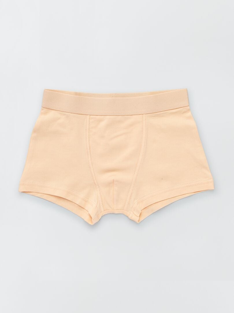 Lot de 3 boxers Blanc/gris/corail - Kiabi