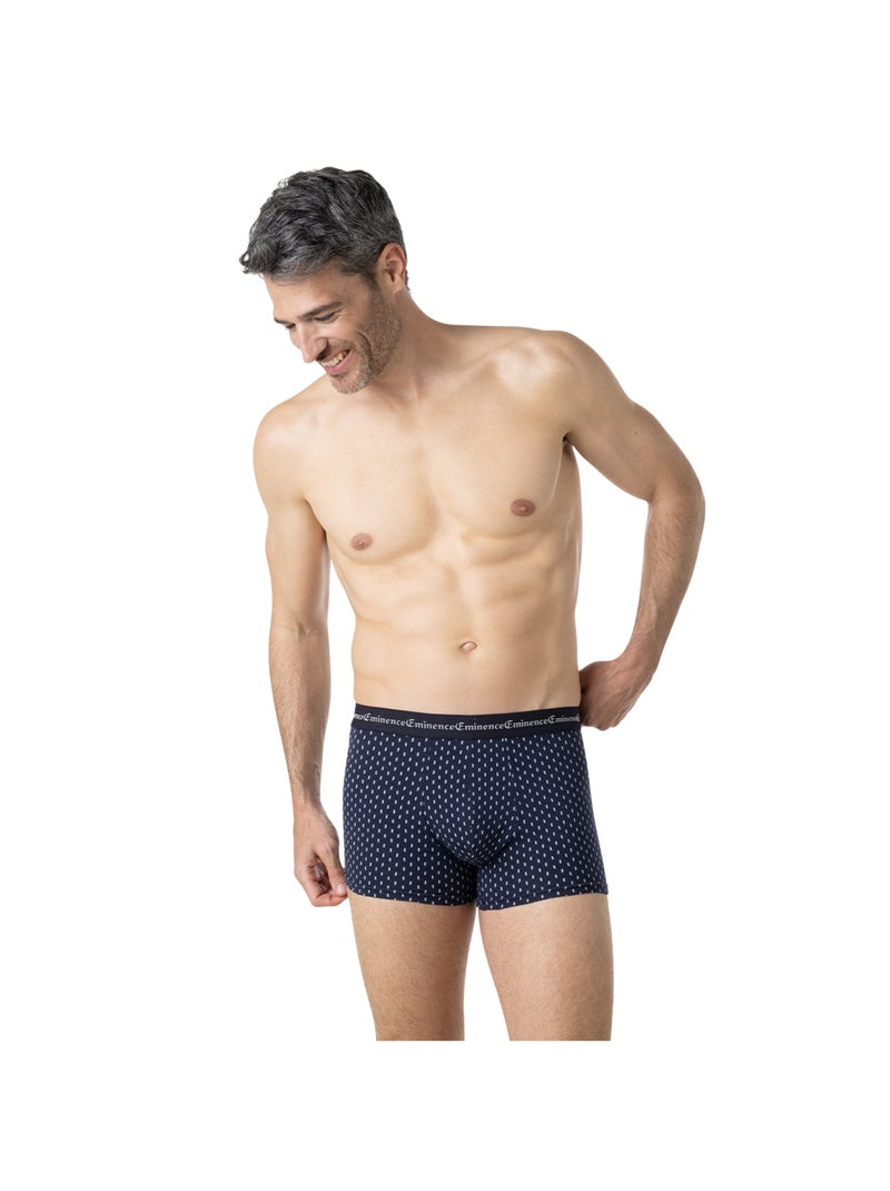 Lot de 3 boxers BUSINESS PRINT Eminence Bleu Bordeaux - Kiabi