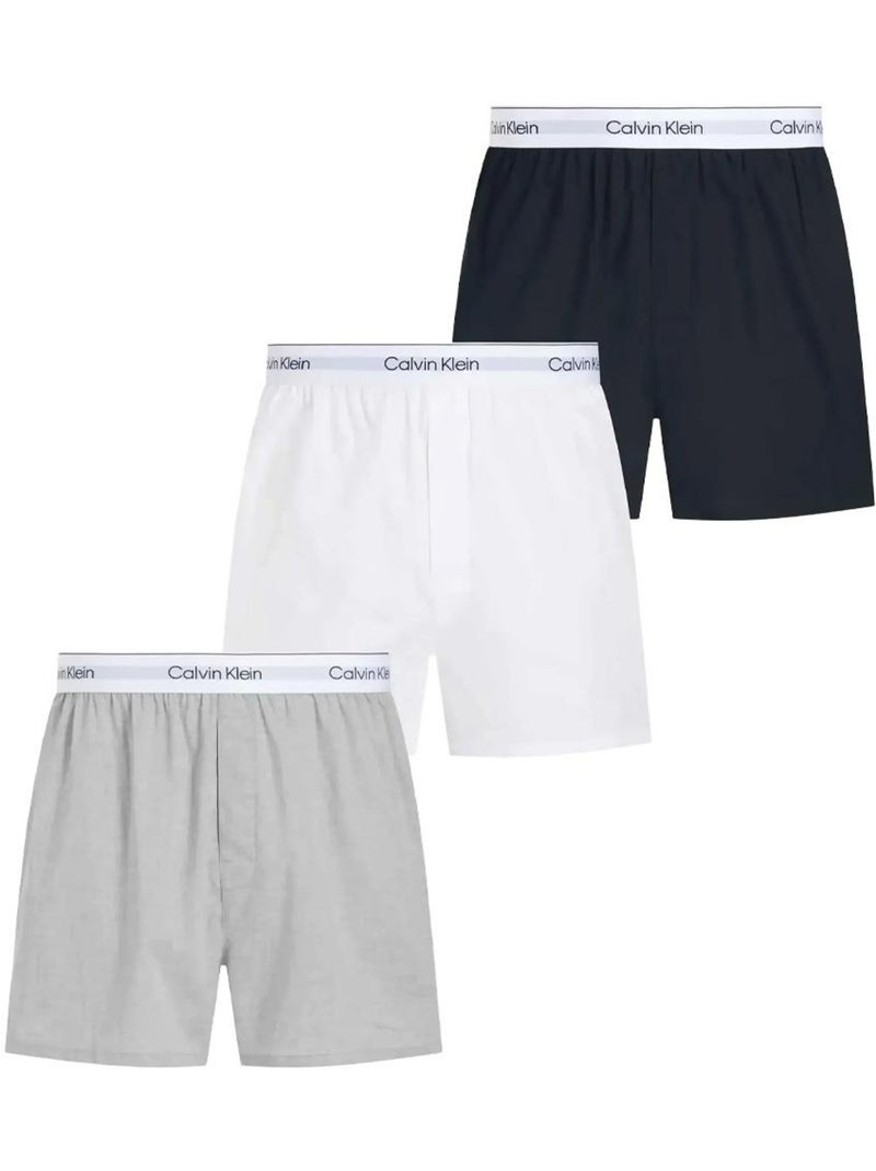 Lot de 3 boxers calvin klein jeans Gris Argenté - Kiabi