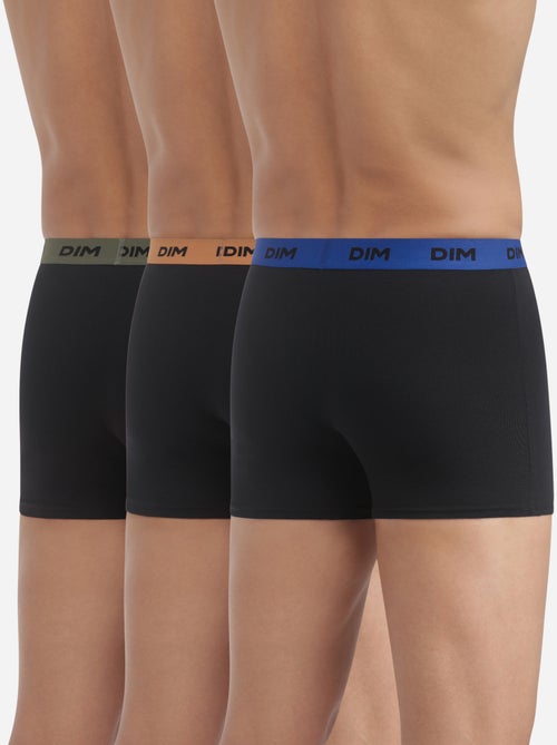 Lot de 3 Boxers ceinture colorée Mix & Colors - Kiabi