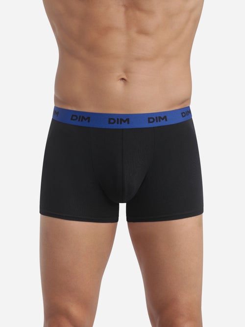 Lot de 3 Boxers ceinture colorée Mix & Colors - Kiabi