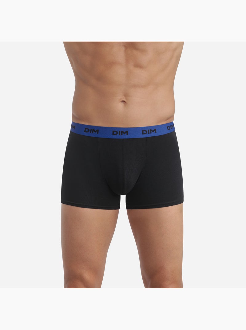 Lot de 3 Boxers ceinture colorée Mix & Colors Orange clair - Kiabi