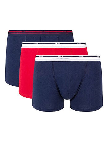Lot de 3 boxers homme coton stretch Classic Colors