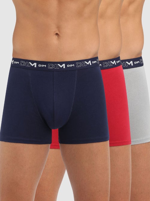 Lot de 3 Boxers coton Coton Stretch - Kiabi