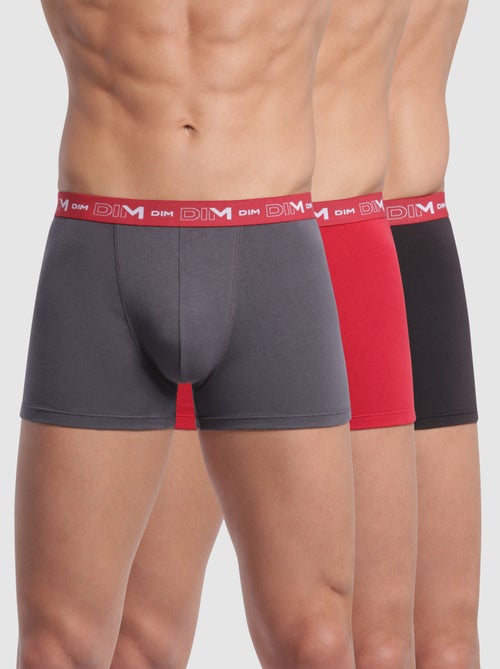 Lot de 3 Boxers coton Coton Stretch - Kiabi