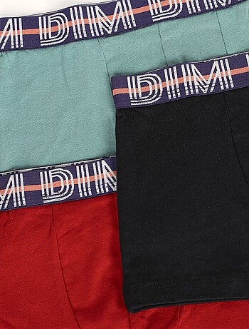 Lot de 3 Boxers Coton Dim Ecodim