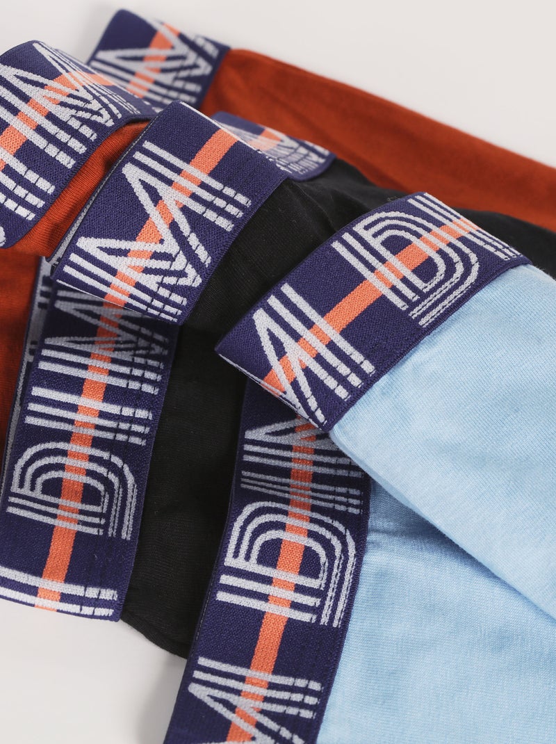 Lot de 3 Boxers Coton Dim Ecodim Terracotta - Kiabi