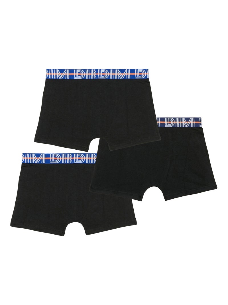 Lot de 3 Boxers Coton Ecodim Noir - Kiabi