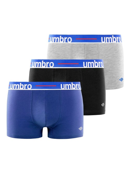 Lot de 3 Boxers coton homme Line Class Umbro - Kiabi