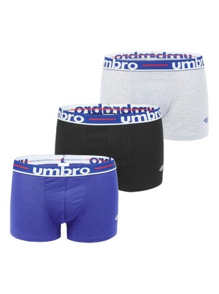 Lot de 3 Boxers coton homme Line Class Umbro