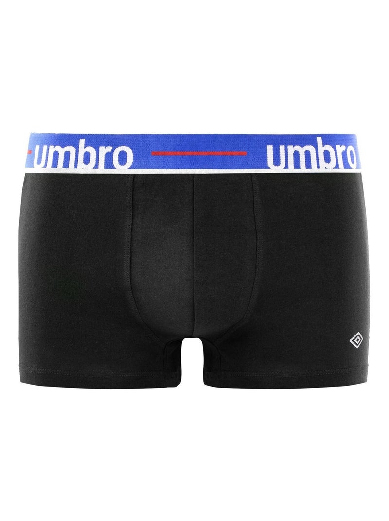 Lot de 3 Boxers coton homme Line Class Umbro Noir - Kiabi