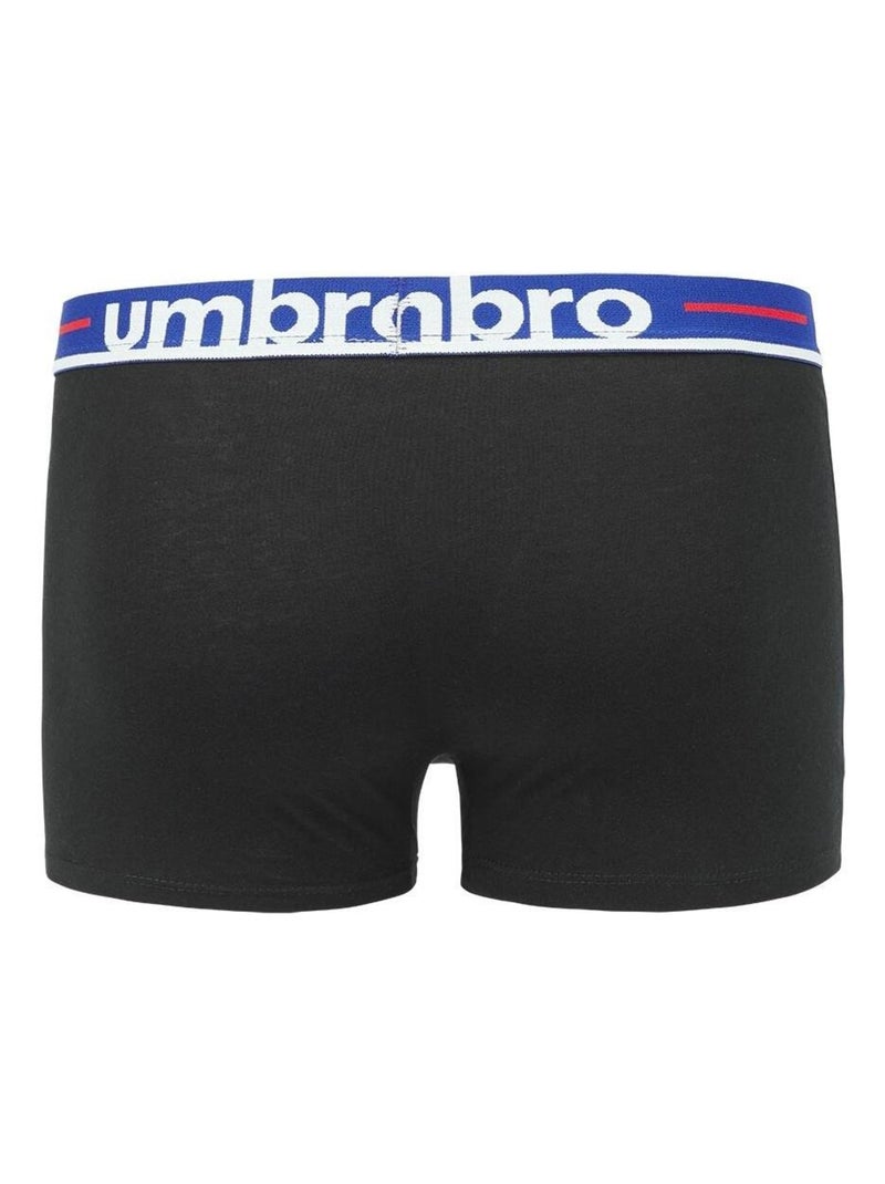 Lot de 3 Boxers coton homme Line Class Umbro Noir - Kiabi