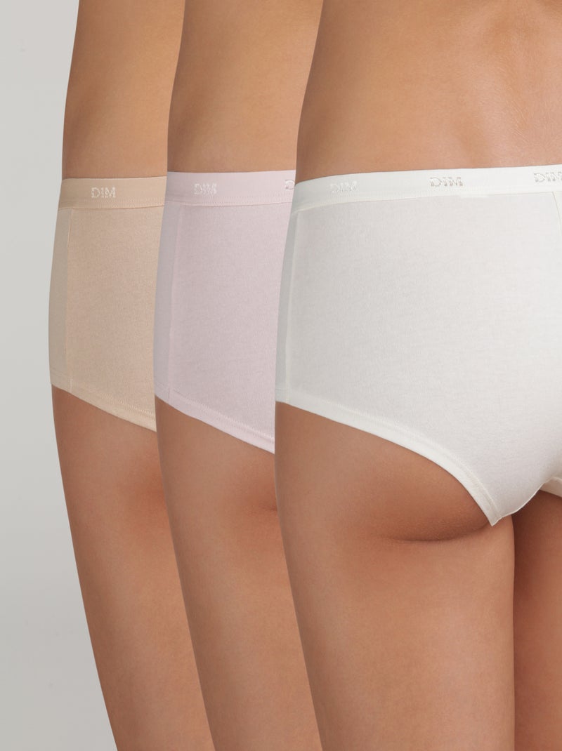 Lot de 3 Boxers Coton Les Pockets Coton Beige - Kiabi