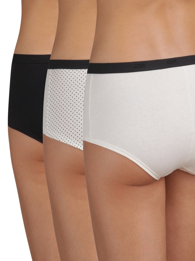 Lot de 3 Boxers Coton Les Pockets Coton Blanc cassé - Kiabi