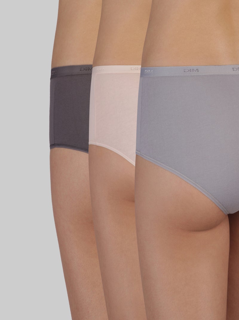 Lot de 3 Boxers Coton Les Pockets Coton Rose clair - Kiabi