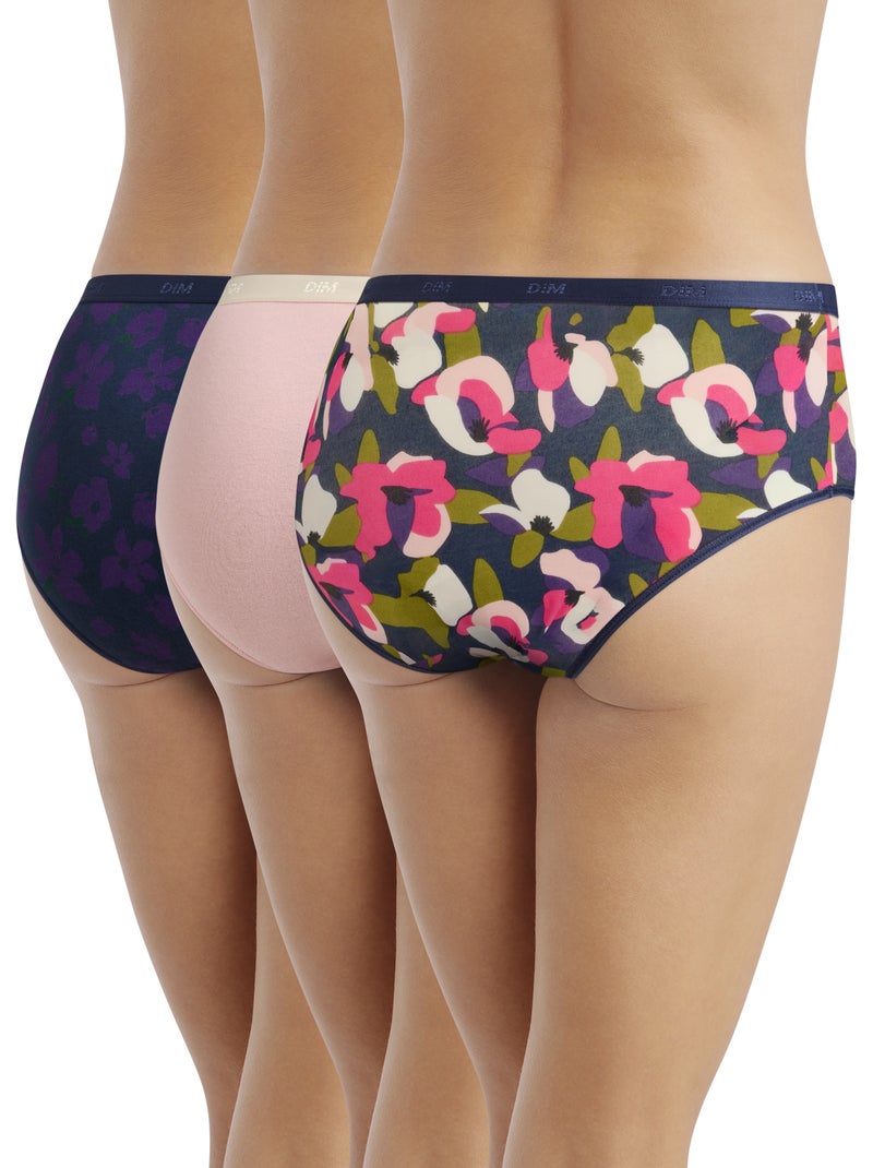 Lot de 3 Boxers Coton Les Pockets Coton Rose pâle - Kiabi