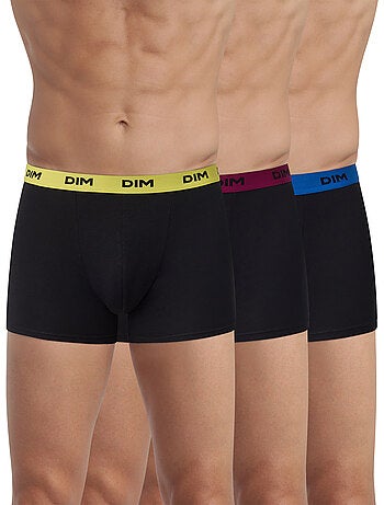 Lot de 3 boxers avec ceinture colorée Mix & Colors
