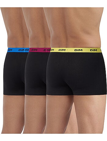 Lot de 3 boxers avec ceinture colorée Mix & Colors