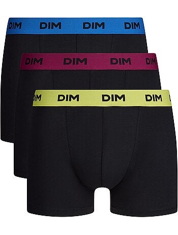 Lot de 3 boxers avec ceinture colorée Mix & Colors