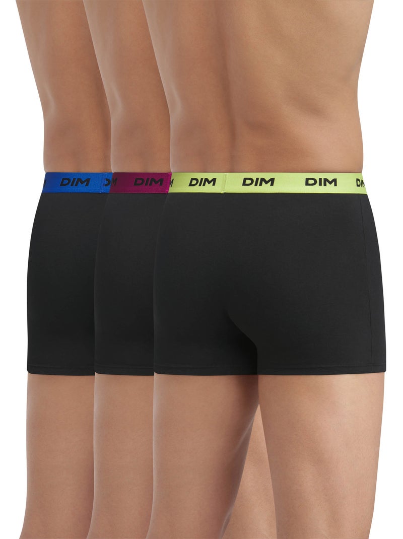 Lot de 3 Boxers Coton Mix and Colors Jaune clair - Kiabi