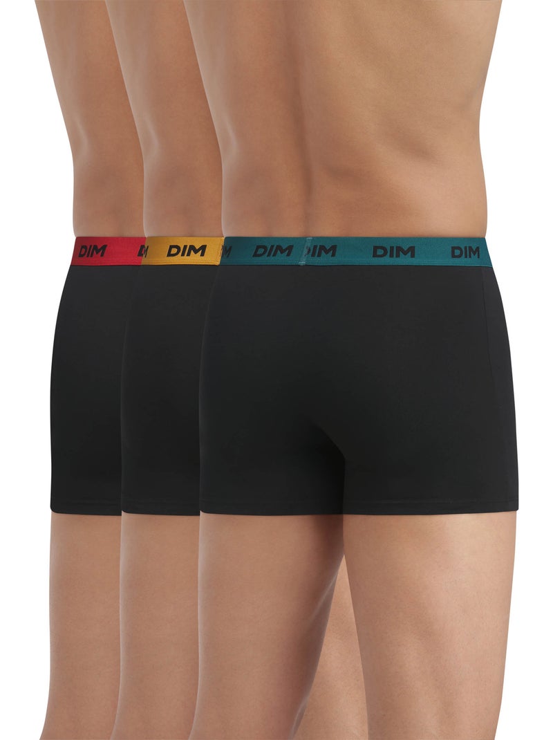 Lot de 3 Boxers Coton Mix and Colors Jaune - Kiabi