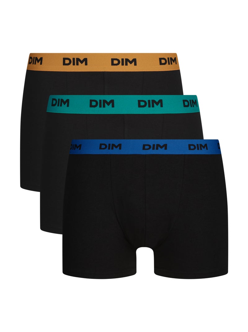 Lot de 3 Boxers Coton Mix and Colors Vert clair - Kiabi