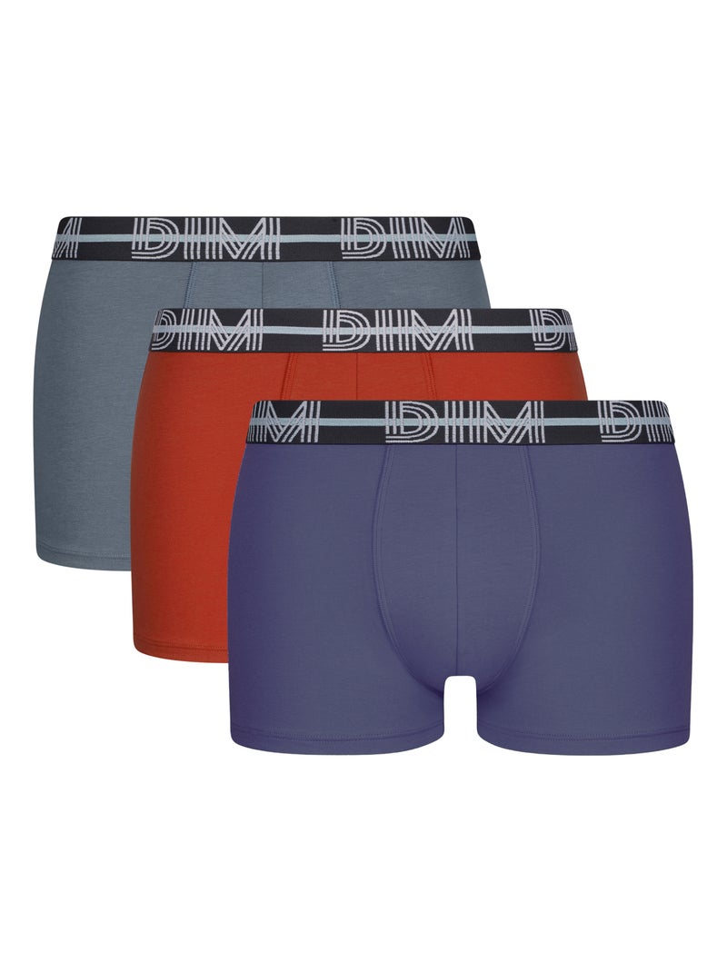 Lot de 3 Boxers Coton Powerful Beige chiné - Kiabi