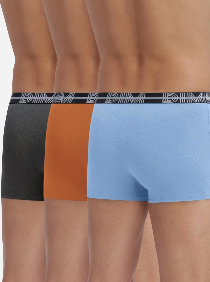 Lot de 3 Boxers Coton Powerful Bleu ciel - Kiabi